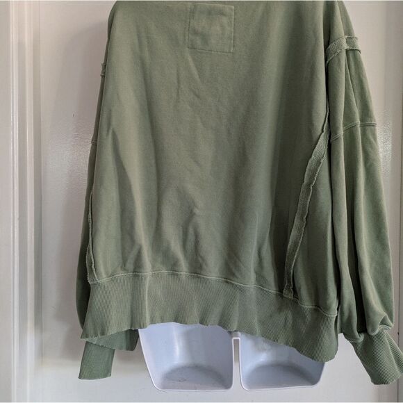 American Eagle Oversized Big Hug Reverse Fleece Sweatshirt Size XS runs BIG - Picture 5 of 5